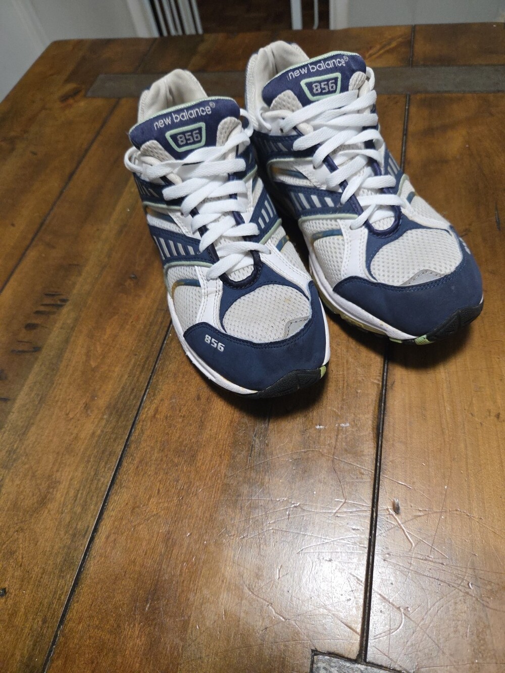 New Balance 856 Women's Size 11 White Blue Cross Training Dad Shoe Vintage Style - Picture 3 of 15